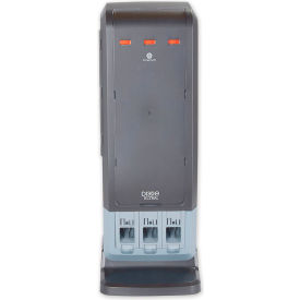 United Stationers Supply DUSSTDSP3 Dixie® SmartStock Tri-Tower Cutlery Dispenser, Black/Gray image.