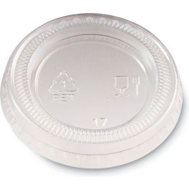 United Stationers Supply PL10CLEAR Dixie® Plastic Portion Cup Lid, Fits 1 oz Portion Cups, Clear, Pack of 4800 image.