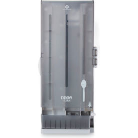 United Stationers Supply SSSPD120 Dixie® SmartStock Spoons Dispenser, Smoke image.