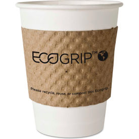 Eco Products EG-2000 Eco-Products® EcoGrip Recycled Content Hot Cup Sleeve, Kraft, 1300/Ctn image.