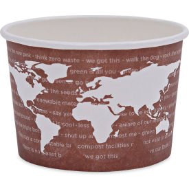 United Stationers Supply EP-BSC8-WA Eco-Products® World Art Compostable Food Container, 3-1/16" Dia. x 2-3/8"H, Pack of 1000 image.