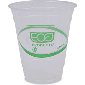 United Stationers Supply EP-CC12-GS Eco-Products® GreenStripe Renewable & Compostable Cold Drink Cups, 12 oz, Clear, Pack of 1000 image.
