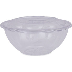 United Stationers Supply EP-SB24 Eco-Products® Renewable & Compostable Salad Bowls w/ Lids, 24 oz, Clear, Pack, of 150 image.
