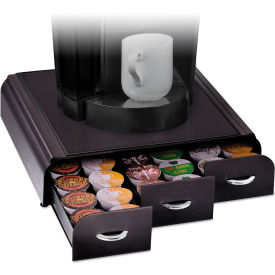 United Stationers Supply TRY3PC-BLK Mind Reader Anchor Coffee Pod Drawer, Fits 36 Pods, 13-7/16"W x 12-7/8"D x 2-3/4"H, Black image.