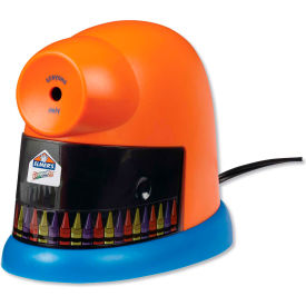 HUNT MFG. 1680 Elmers® CrayonPro Electric Sharpener, School Version, AC-Powered, Orange/Blue image.