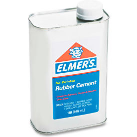 Elmers 233 Elmers® Rubber Cement, Repositionable, 1 qt image.