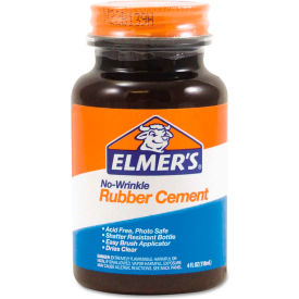 Elmers E904 Elmers® Rubber Cement, Repositionable, 4 oz, image.