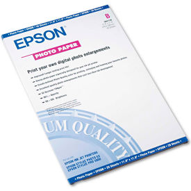 Epson America S041156 Glossy Photo Paper, 11" x 17", White, 20 Sheets/Pack image.