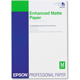 Epson America S041343 Ultra Premium Matte Presentation Paper, White, 11-3/4" x 16-1/2, 50 Sheets/Pack image.