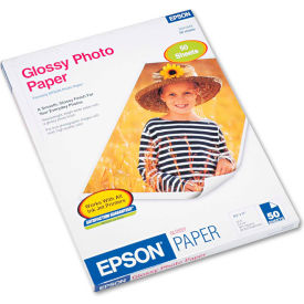 Glossy Photo Paper 8-1/2"" x 11"" White 50 Sheets/Pack