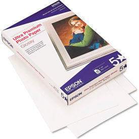 Epson America S042181 Ultra Premium Glossy Photo Paper, 4" x 6", Bright White, 60 Sheets/Pack image.