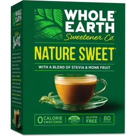 United Stationers Supply 20022183 Nature Sweet® Nature Sweet Sweetener, 2 g, Pack of 80 image.