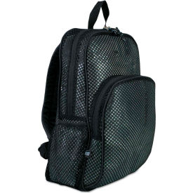Eastsport 113960BJBLK Eastsport® Mesh Backpack, 12 x 17 1/2 x 5 1/2, Black image.