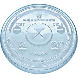 United Stationers Supply 9509111 Fabri-Kal® Greenware Cold Drink Lids, Fits 9 oz Old Fashioned Cups, Pack of 1000 image.