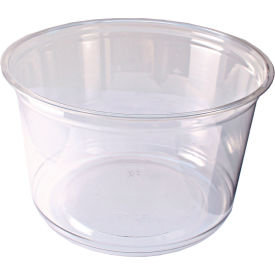 Recycleware Deli Container, 16 oz. Capacity, 4-5/8" Dia. x 3"H, Clear, 500/Carton view 2