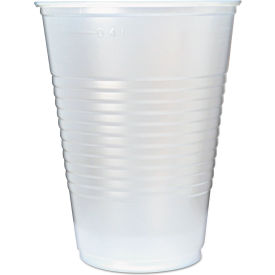 United Stationers Supply 9508032 Fabri-Kal®RK Ribbed Cold Drink Cups, 16 oz, Translucent, Pack of 1000 image.
