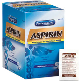 United Stationers Supply FAO54034 PhysiciansCare® Aspirin Tablets, 250 Doses per box image.