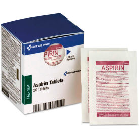 United Stationers Supply FAOFAE7004 First Aid Only™ SmartCompliance Aspirin Refill, 2/Packet, 10 Packet/Box image.