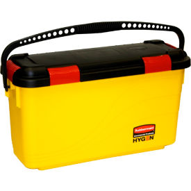 Rubbermaid Commercial Products FGQ95088 YEL Rubbermaid® HYGEN Microfiber Charging Bucket, Yellow image.