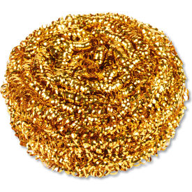 United Stationers Supply 7380550 Kurly Kate® 50 Gram Brass Scrubber, 72 Scrubbers/Case image.