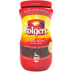Folgers 2550006923 Folgers® Instant Coffee Crystals, Classic Roast, 16oz Jar image.