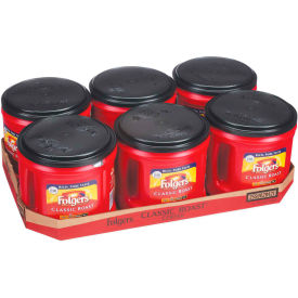 Folgers 2550020421CT Folgers® Coffee, Classic Roast, Ground, 30.5 oz Canister, 6/Carton image.