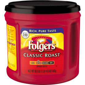 Folgers 2550020421 Folgers® Coffee, Classic Roast, Ground, 30.5 oz Canister image.