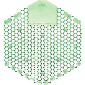 United Stationers Supply FRS 2WDS60 CME Fresh Products Wave 3D Urinal Deodorizer Screen, Green, Cucumber Melon Fragrance,10 Screens/Box image.