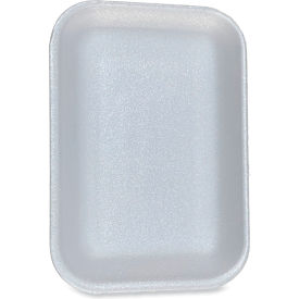 Meat Tray, 8-1/2"W x 6"D x 1-1/8"H, White, Pack of 500 view 2