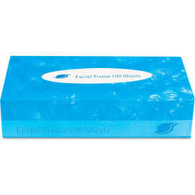 United Stationers Supply GENFACIAL30100B Boxed Facial Tissue, 2-Ply, White, 100 Sheets/Box image.