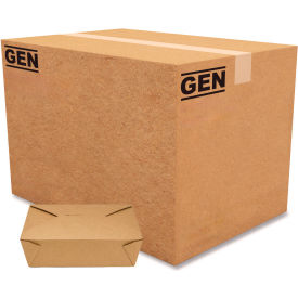 Reclosable Take-Out Boxes, 76 oz. Capacity, 8-9/16"L x 6-1/4"W x 2-3/8"H, Kraft, 200/Carton view 2