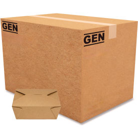 Reclosable Take-Out Boxes, 48 oz. Capacity, 6-15/16"L x 5-5/8"W x 2-3/8"H, Kraft, 300/Carton view 2