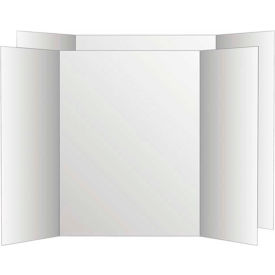Royal Brites 26790 Royal Eco Brites® Two Cool Tri-Fold Poster Board, 36" x 48", White/White, 6/Carton image.