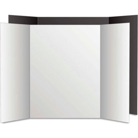 Royal Brites 27135 Royal Eco Brites® Too Cool Tri-Fold Poster Board, 36" x 48", Black/White, 6/PK image.