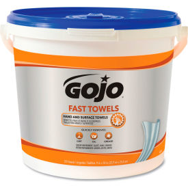 Gojo Industries Inc GOJ629902CT GOJO FAST WIPES Premoistened Hand Cleaning Towels, 225 per Bucket, 2/Carton - GOJ629902CT image.