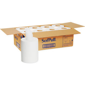 Premium 1-Ply Jr. Capacity Center-Pull Towels, 7.8 x 14.8, White, 8/Carton view 2