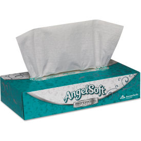 United Stationers Supply GEP48580CT Angel Soft 2-Ply Premium Facial Tissue, White 100 Tissues/Flat Box 30/Case - GEP48580CT image.
