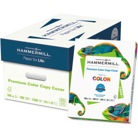 Hammermill 120024 Hammermill® Premium Color Copy Cover Paper, Photo White, 8-1/2" x 11", 1,500 Sheets/Carton image.