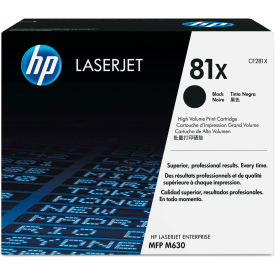 HP CF281X (81X) High-Yield Toner, 25000 Page-Yield, Black HP CF281X (81X) High-Yield Toner, 25000 Page-Yield, Black