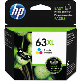 HP 63XL, High Yield Tri-Color Original Ink Cartridge, 330 Page Yield
