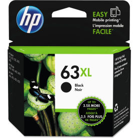 HP 63XL, High Yield Black Original Ink Cartridge, 480 Page Yield