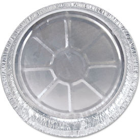 Aluminum Container with Lid, 48 oz. Capacity, 9" Dia. x 1-11/16"H, Silver, 500/Carton view 2