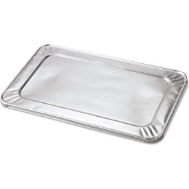 Steam Pan Foil Lid, Fits Full-Size Pan, 45 Gauge, Silver, 50/Case view 2