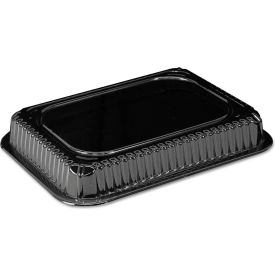 Plastic Dome Lids, Fits 1 lb. Oblong Pan, Clear, 1000/Carton view 2