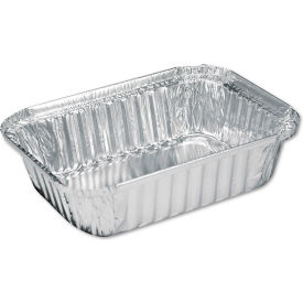 Aluminum Oblong Pan, 1.5 lb. Capacity, Silver, 500/Case view 2