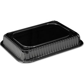 Plastic Dome Rectangle Lids, Fits 1 lb. Oblong Pan 2060, Clear, 500/Carton view 2