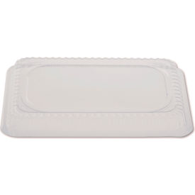 Plastic Dome Lids, Fits Oblong Pans, 8-1/4"L x 5-7/8"W, Clear, 500/Carton view 2
