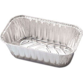Aluminum Baking Pan, #1 Loaf, 1 lb. Capacity, Silver, 200/Case view 2