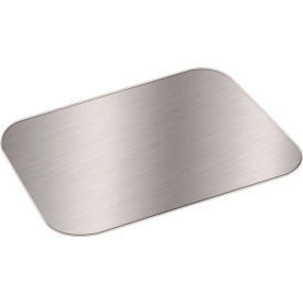 Foil Laminated Board Lids, 8-3/8"L x 6-1/4"W, White/Silver, 500/Carton view 2