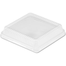 Plastic Dome Lids, 8-1/4"L x 8-1/4"W x 1-1/2"H, Clear, 500/Carton view 2